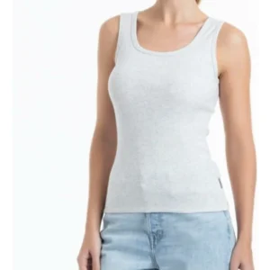 Camiseta Mujer Lady Genny K-729 Cotton Rib Sin Mangas