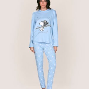 PIJAMA COTTON MUJER LADY GENNY J-923 SNOOPY