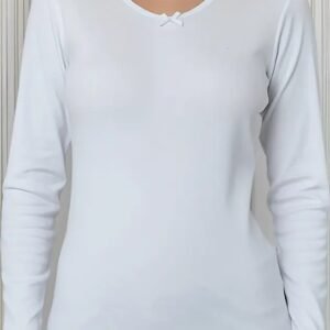 Camiseta Mujer Lady Genny K-321 Cotton Rib Manga Larga