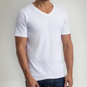 Camiseta de hombre Jockey Yc-209 rib manga corta cuello en V